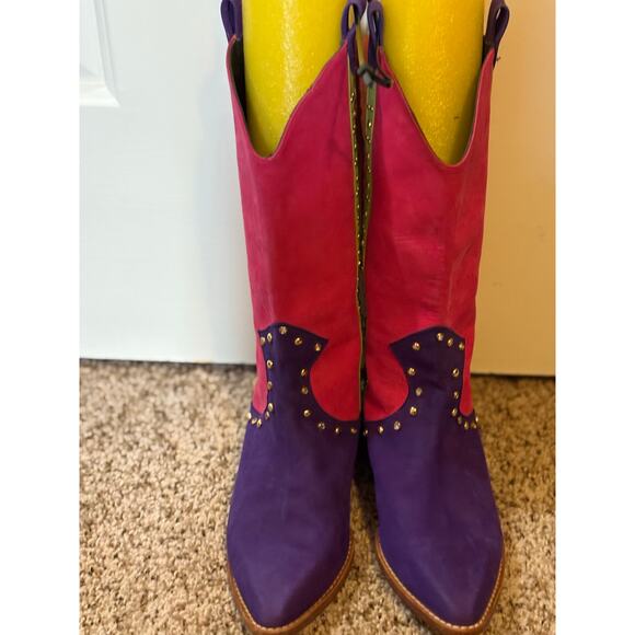 Vintage 1980's Zalo Cowboy boots size 9M - Picture 1 of 9